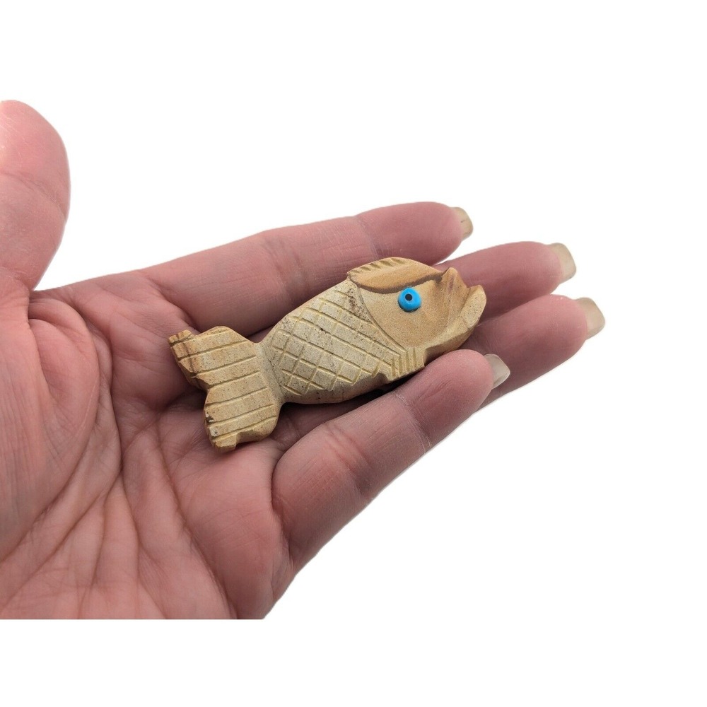 Zuni Animal Fetish, Hand Made FISH,Native American Spirit Animal Totem***